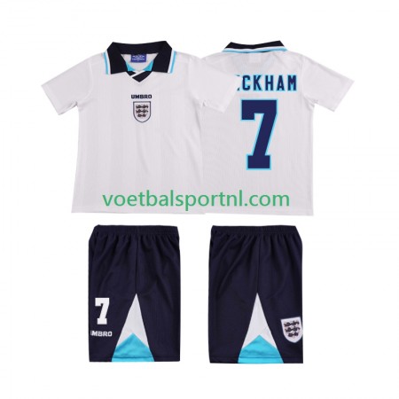 Engeland Beckham 7 Retro Kind Thuis Tenue 1996